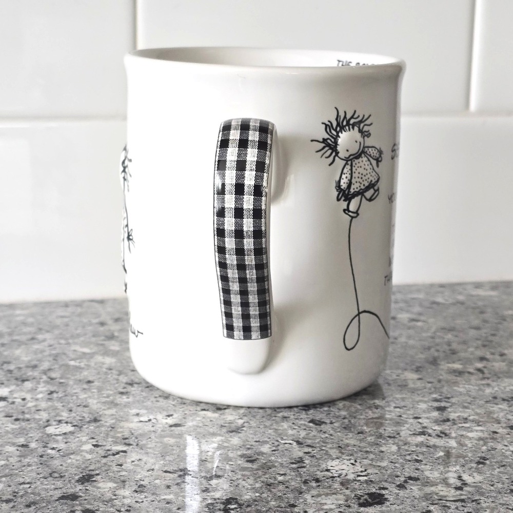 Children of the Inner Light Sister In Law Mug White Black‎ Gingham Handle Marci - Picture 3 of 11